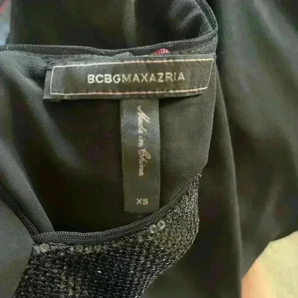 BCBGMaxazria Women’s XS Black Layered Dress Top - Picture 11 of 12